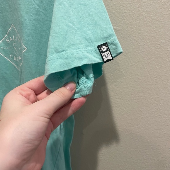 Women's Turquoise Salty Crew Short Sleeve T-Shirt - Picture 7 of 9